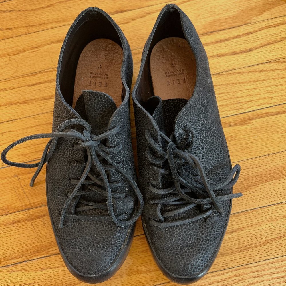 FEIT HAND SEWN LOW RUBBER SEMI CORDOVAN - Size 37